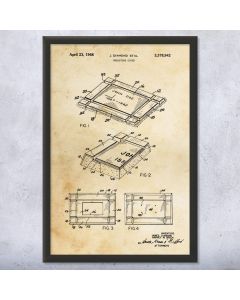 Grave Marker Patent Framed Print