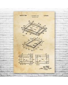 Grave Marker Patent Print Poster