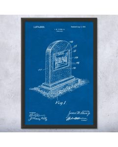 Tombstone Patent Framed Print