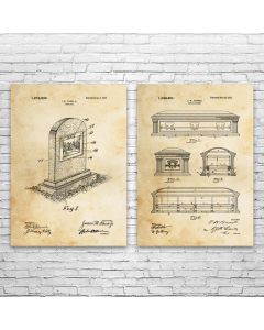 Funeral Home Patent Prints Set of 2