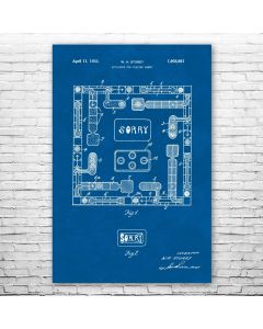 Sorry Game Patent Print Poster
