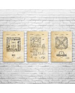 Board Game Posters Set of 3