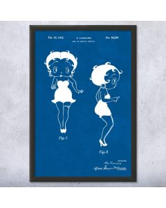 Betty Boop Patent Framed Print