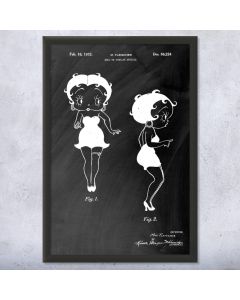 Betty Boop Patent Framed Print