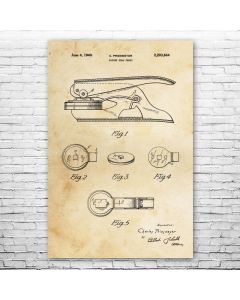 Seal Press Patent Print Poster