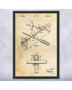 Foosball Rod Patent Print