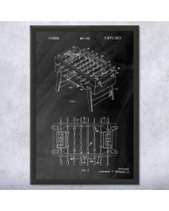 Foosball Table Patent Print