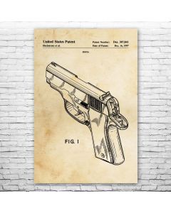 P220 Pistol Patent Print Poster