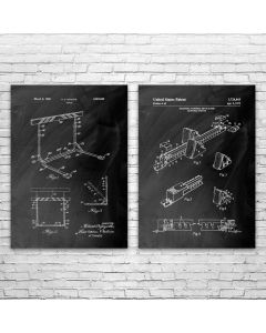 Track & Field Patent Prints Set of 2