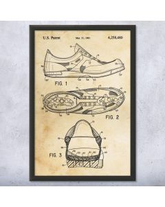 Running Shoe Patent Print