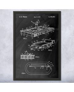 Long Jump Pit Patent Framed Print