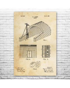 Subway Tunnel Patent Print Poster