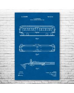 Subway Car Patent Print Poster