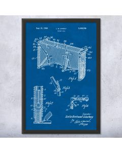 Hockey Goal Patent Framed Print