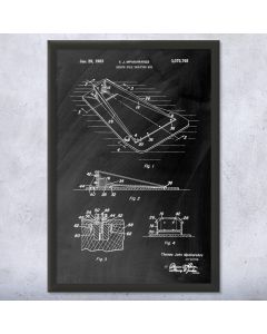Pole Vaulting Box Patent Print
