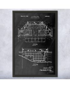 Swimming Pool Patent Framed Print