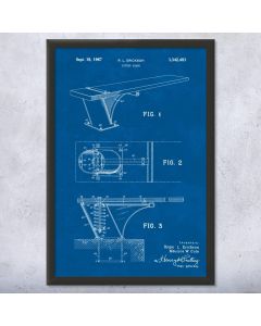 Diving Board Patent Print