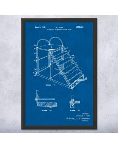 Diving Platform Patent Framed Print