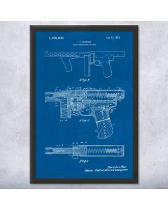 Tommy Gun Patent Framed Print