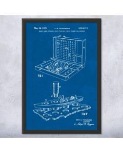 Battleship Game Patent Print