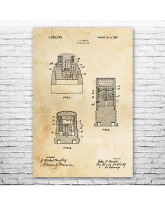 Detonator Fuse Patent Print Poster