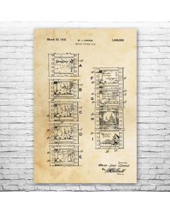 Motion Picture Film Patent Print Poster