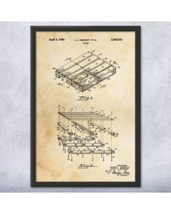 Shipping Pallet Patent Framed Print