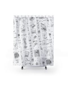 Computer Patents Shower Curtain