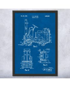 Forklift Patent Framed Print