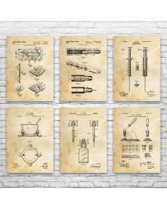 Pharmacy Patent Posters Set of 6
