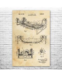 Glass Bending Machine Patent Print Poster