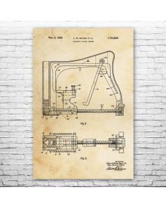 Glass Gun Patent Print Poster