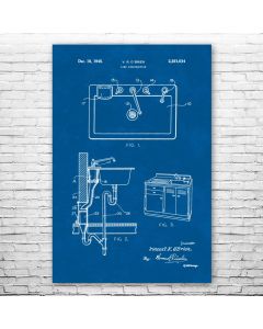 Kitchen Sink Patent Print Poster