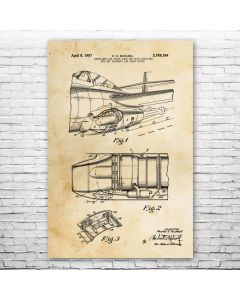 Jet Air Intake Patent Print Poster