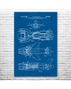 Jet Propelled Engine Patent Print Poster