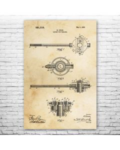 Pipe Threader Patent Print Poster