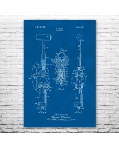 Pipe Cutter Patent Print Poster