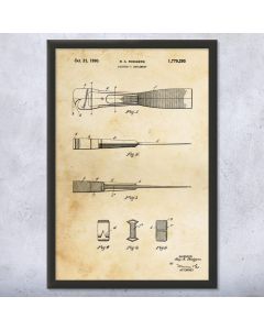 Putty Knife Patent Framed Print