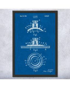 Suction Cup Patent Framed Print