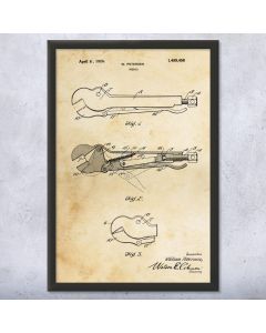Petersen Vise Grip Patent Framed Print