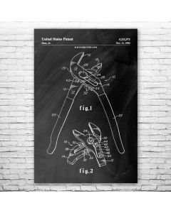 Slip Pliers Patent Print Poster