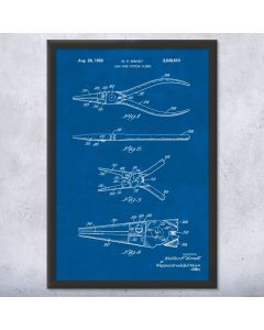 Needle Nose Pliers Patent Framed Print