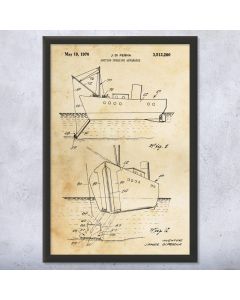 Suction Dredging Patent Framed Print