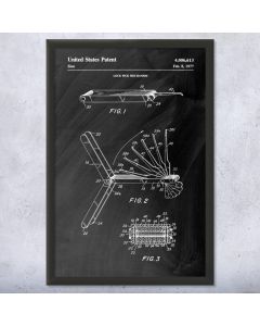 Lock Pick Set Patent Framed Print