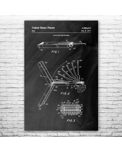 Lock Pick Set Patent Print Poster