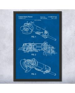 Angle Grinder Patent Framed Print