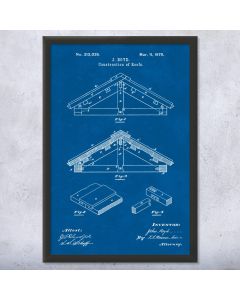 Roof Construction Patent Framed Print