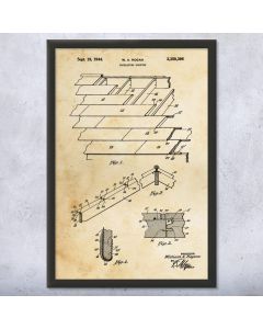 Insulated Roof Patent Framed Print