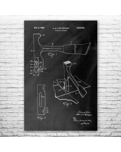 Roofing Hammer Patent Print Poster