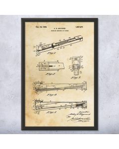 Hammer Tacker Patent Framed Print